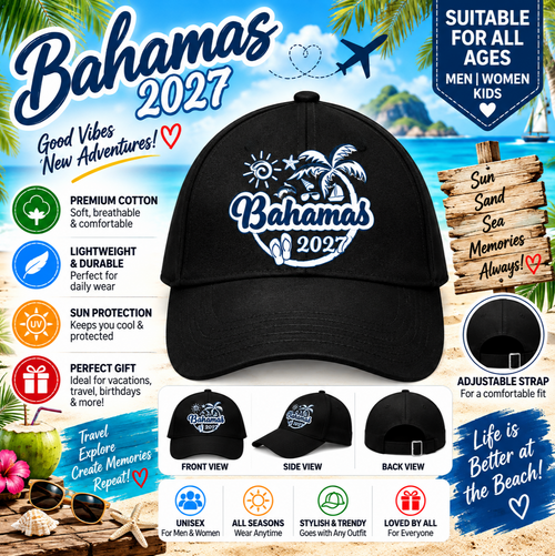 Bahamas 2027 Black Cap Pure Cotton-001-image1