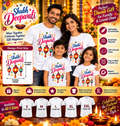 Colorful Deepavali Lanterns Printed T-Shirt – White-IMAGE1