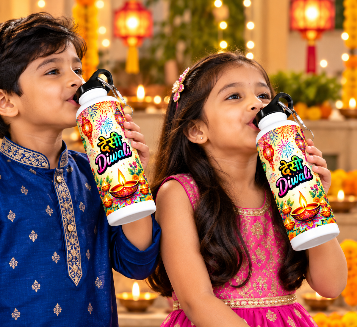 Desi Diwali Printed Sipper Bottle-IMAGE2