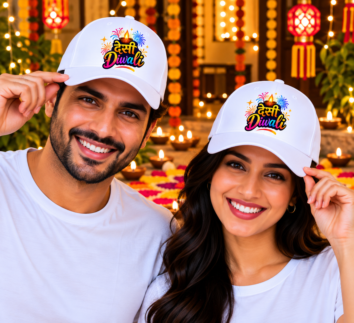 Desi Diwali Printed Cotton Cap-IMAGE2