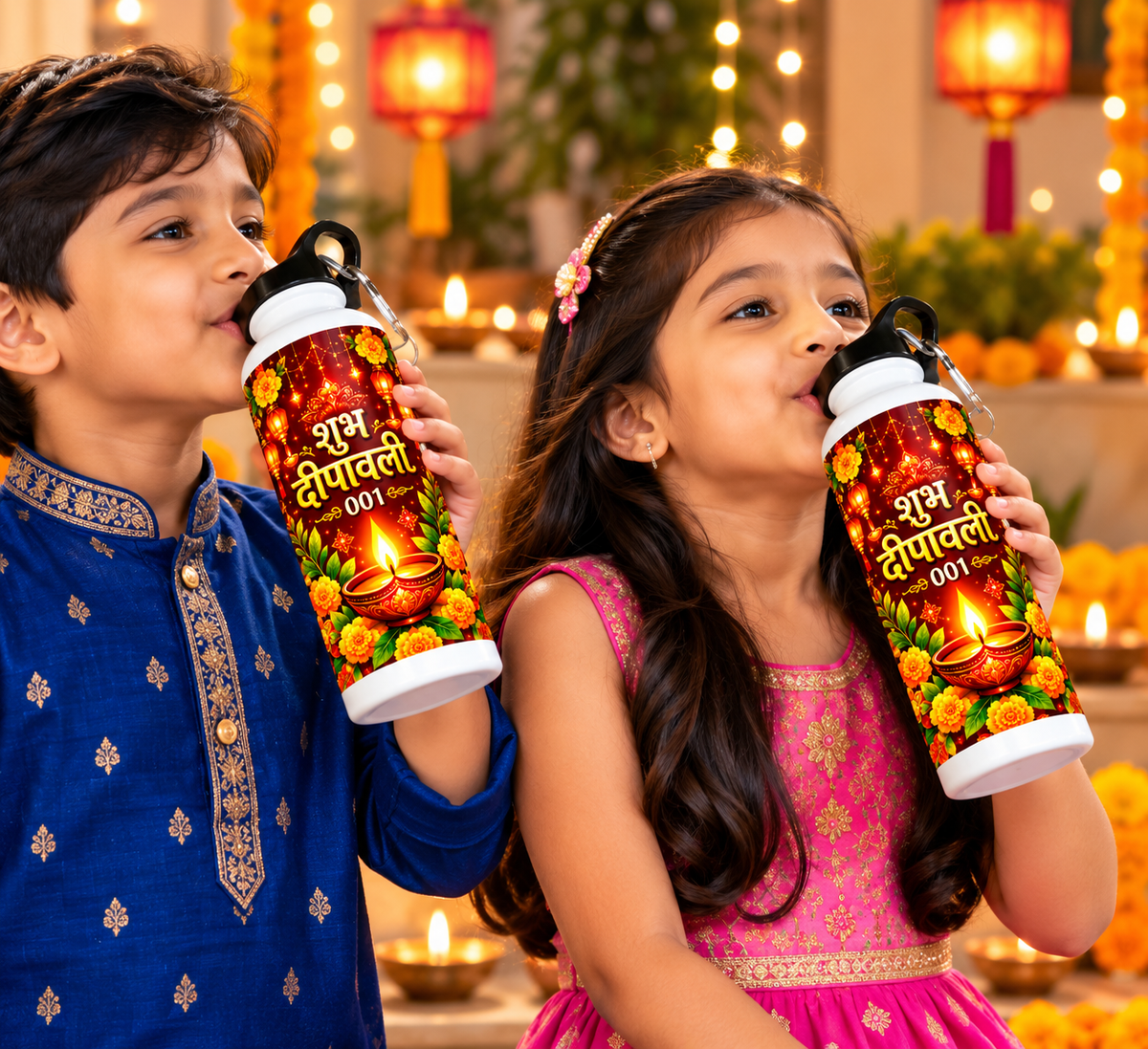 Diwali Bottle Design 001 Printed Sipper Bottle-IMAGE2