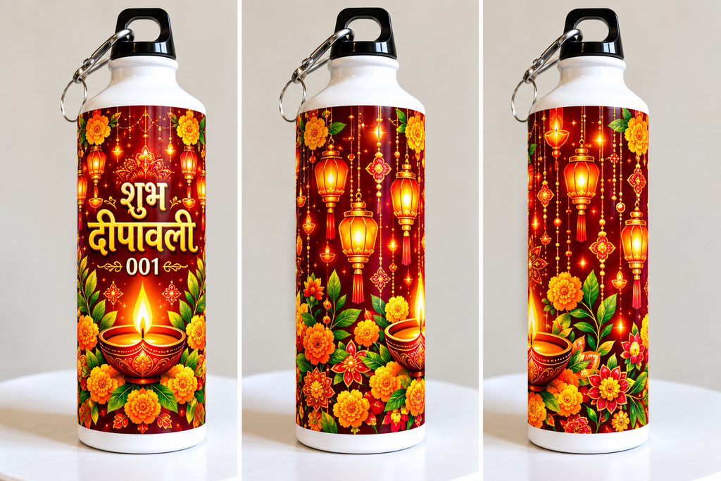 Diwali Bottle Design 001 Printed Sipper Bottle-IMAGE1