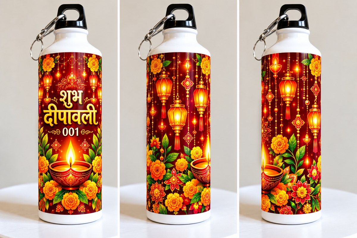 Diwali Bottle Design 001 Printed Sipper Bottle-IMAGE1