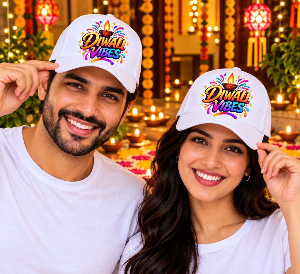 Diwali Vibes Printed Cotton Cap-IMAGE2