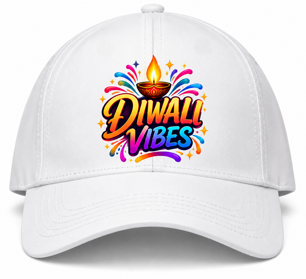 Diwali Vibes Printed Cotton Cap-IMAGE1