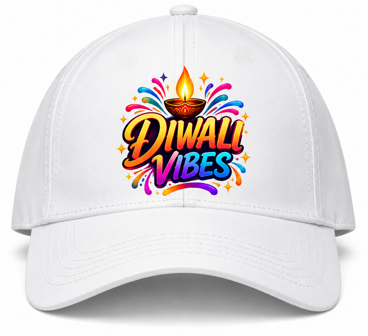 Diwali Vibes Printed Cotton Cap-IMAGE1
