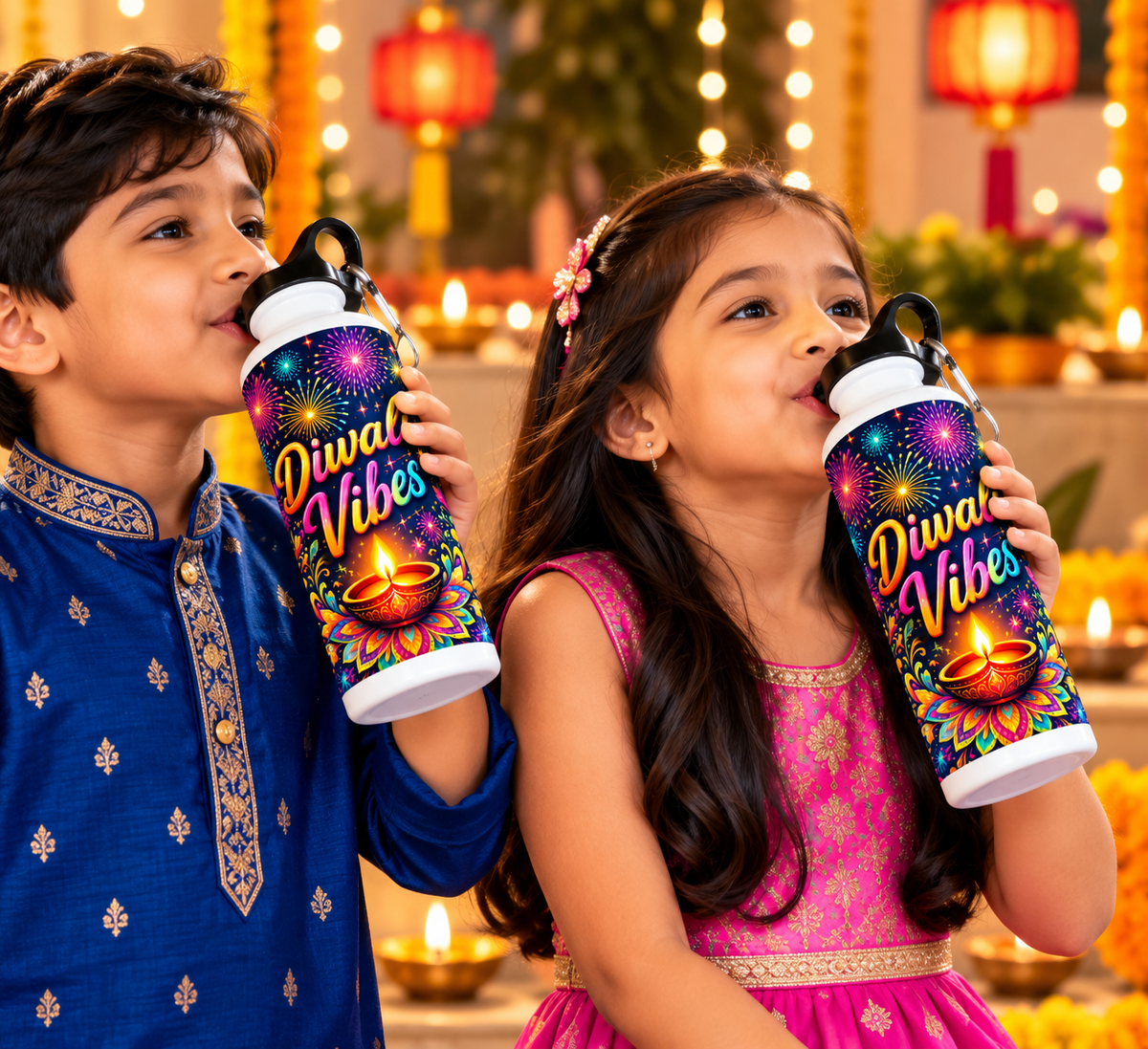 Diwali Vibes Printed Sipper Bottle-IMAGE2