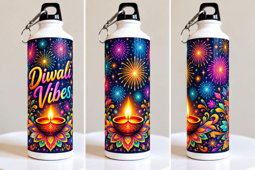 Diwali Vibes Printed Sipper Bottle-IMAGE1