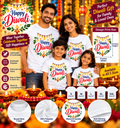 Elegant Diwali Lanterns Printed T-Shirt – White