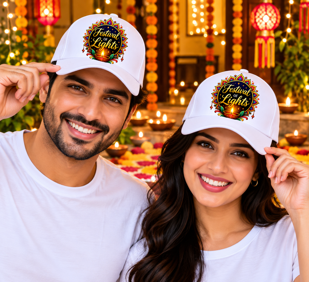 Festival of Lights Printed Cotton Cap-IMAGE2