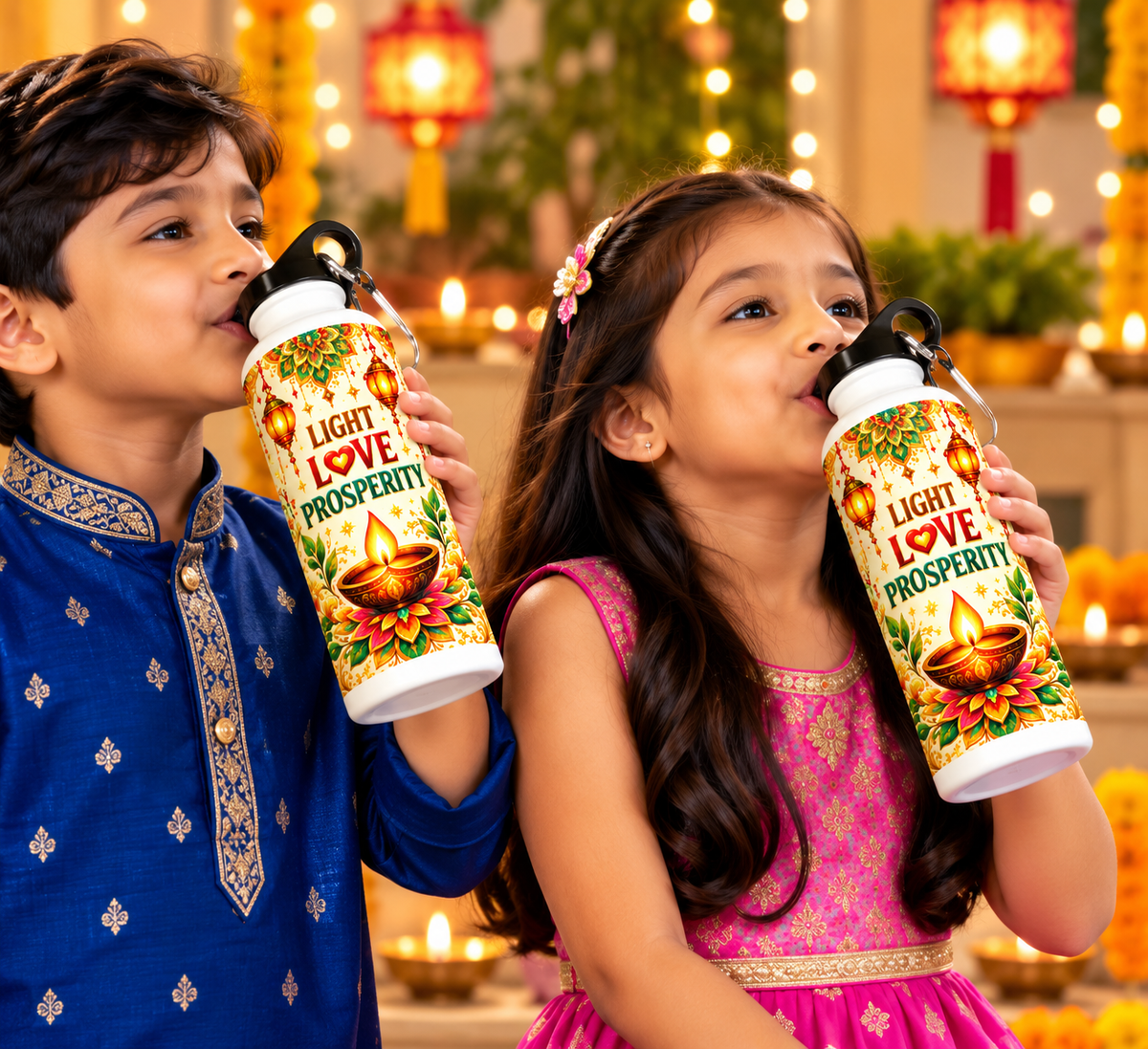 Festive Diwali Printed Sipper Bottle-IMAGE2