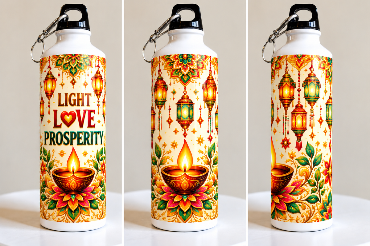 Festive Diwali Printed Sipper Bottle-IMAGE1