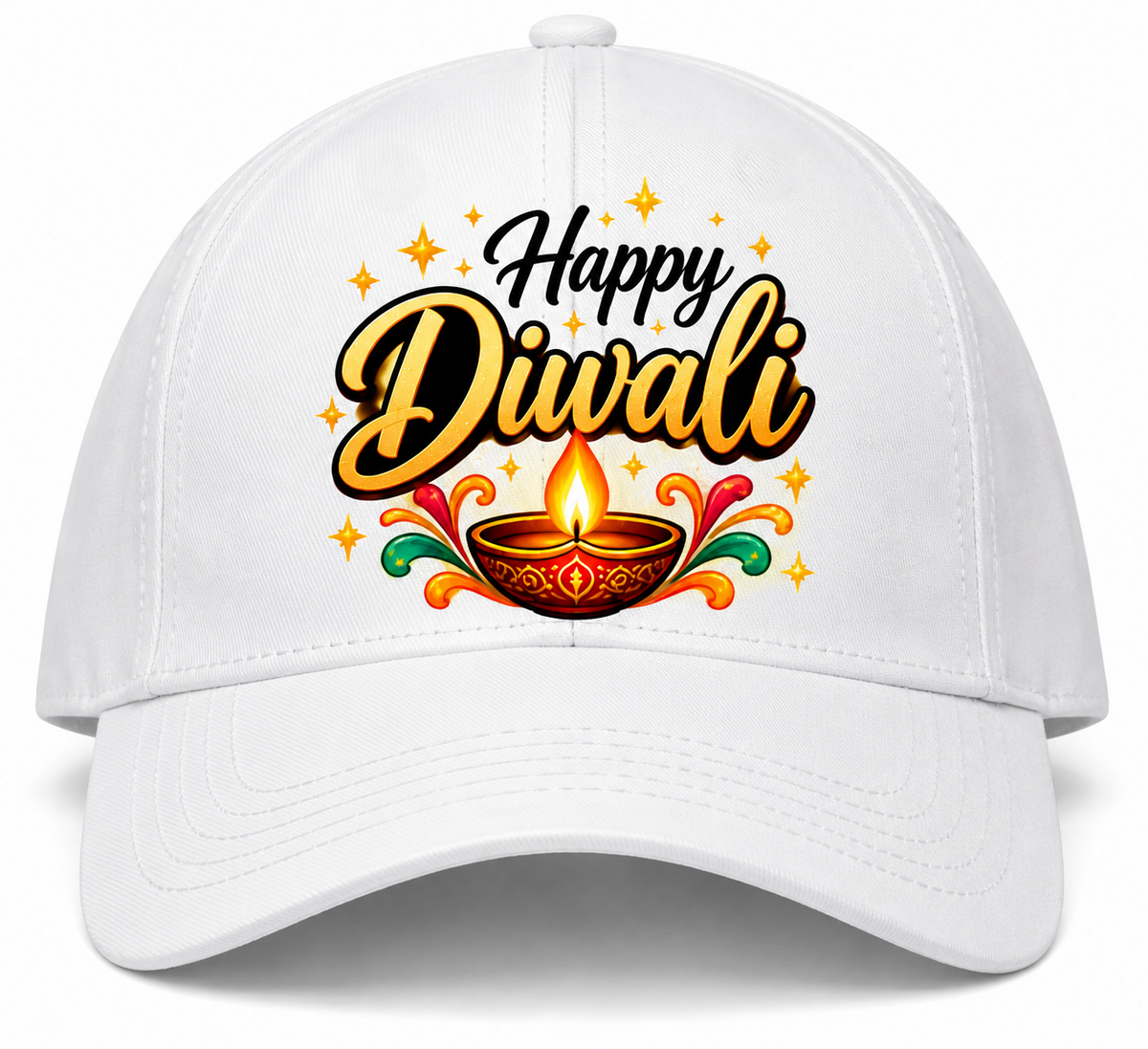 Happy Diwali Printed Cotton Cap-IMAGE1