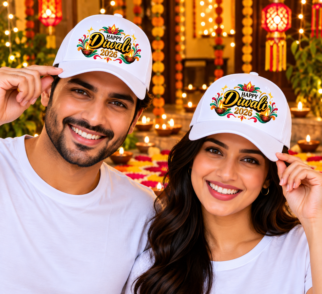 Happy Diwali 2026 Printed Cotton Cap-IMAGE2