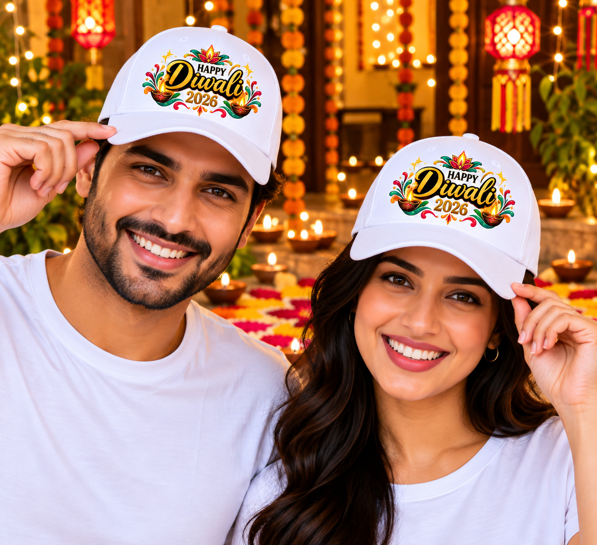 Happy Diwali 2026 Printed Cotton Cap-IMAGE2