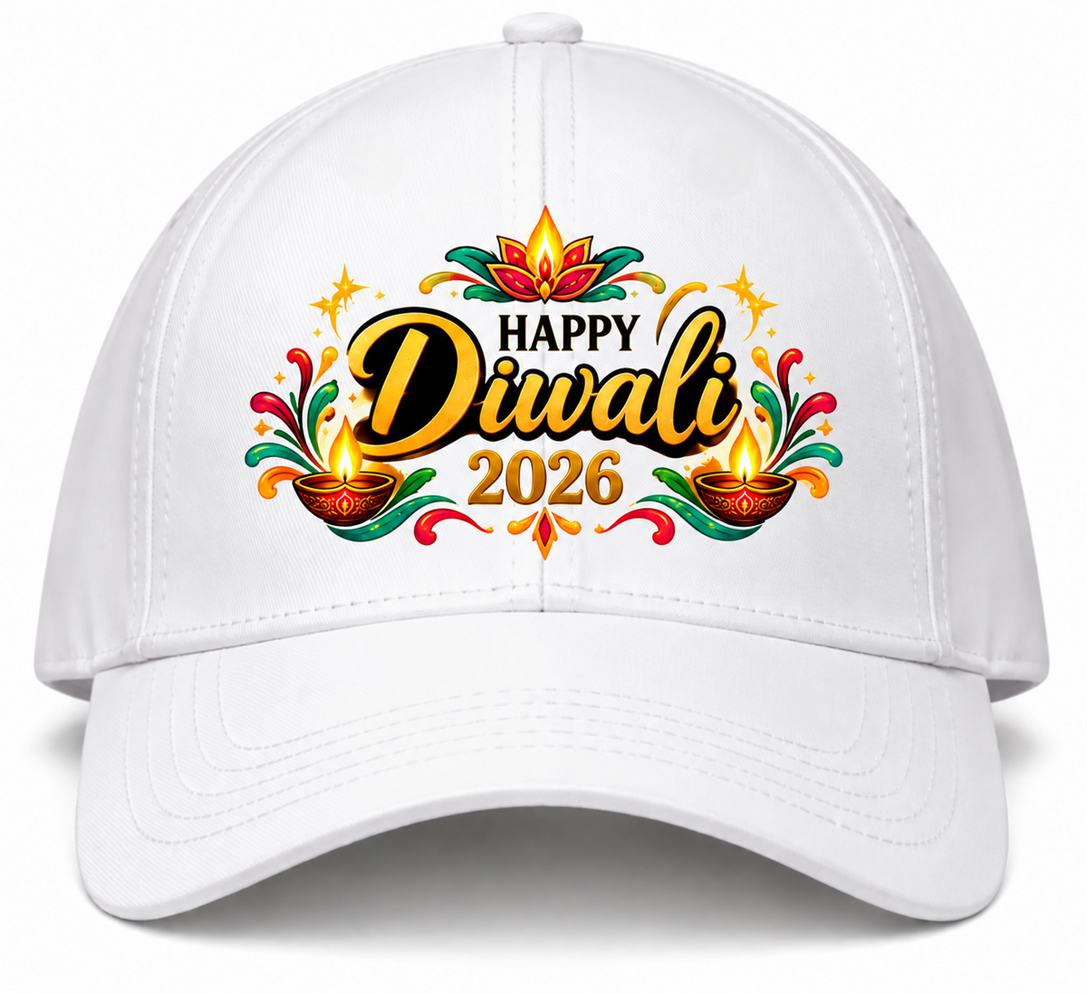 Happy Diwali 2026 Printed Cotton Cap-IMAGE1