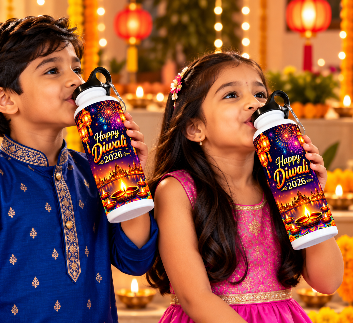 Happy Diwali 2026 Printed Sipper Bottle-IMAGE2