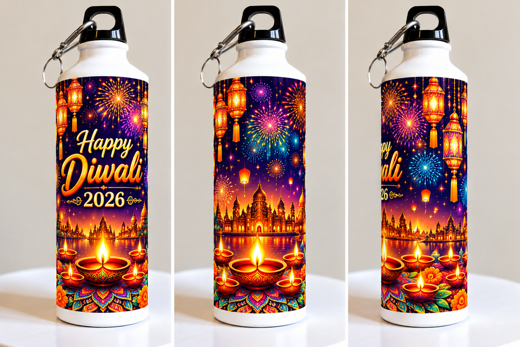 Happy Diwali 2026 Printed Sipper Bottle-IMAGE1