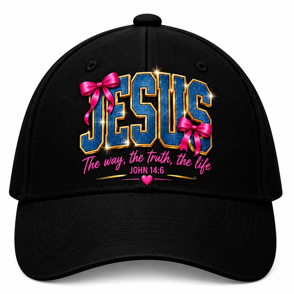 I Love Jesus Black Cap Pure Cotton-001-image2