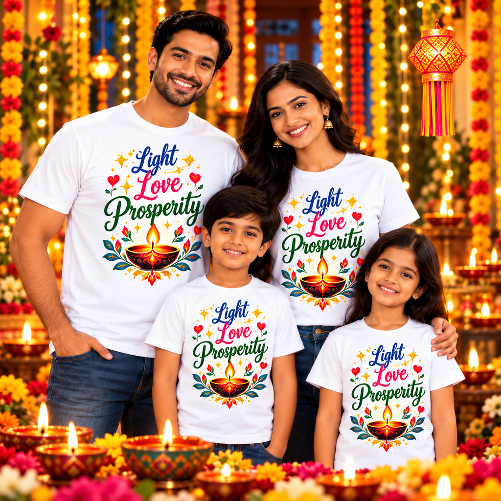 Light Love Prosperity Printed T-Shirt – White-IMAGE3