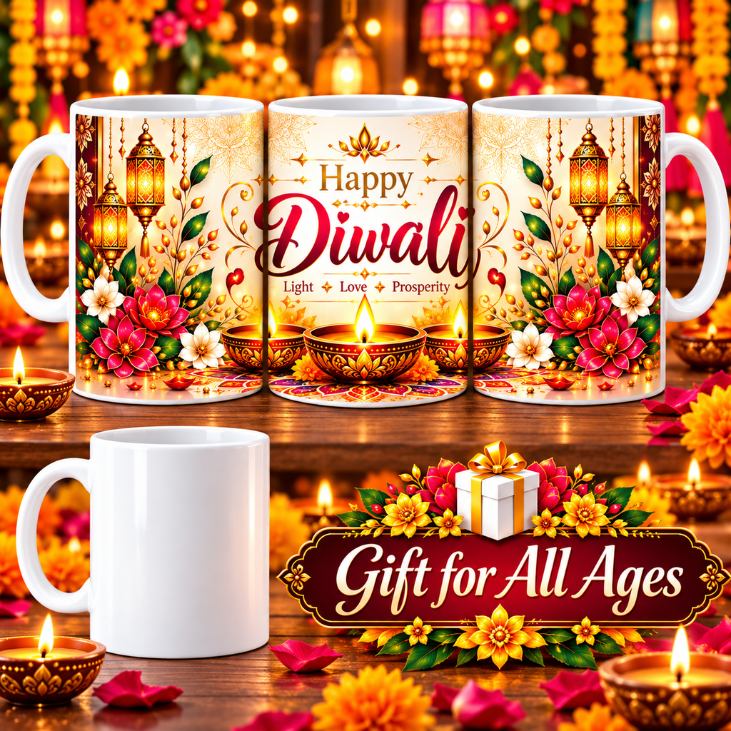 Diwali Light Love Prosperity 11 oz Ceramic Mug-IMAGE2
